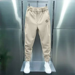 Pants Erkek Golf Pantolon, Sıradan Golf Giyim, Lüks Marka, Yüksek Kişilik Tenis Spor Stili, Sonbahar/Kış, 2023