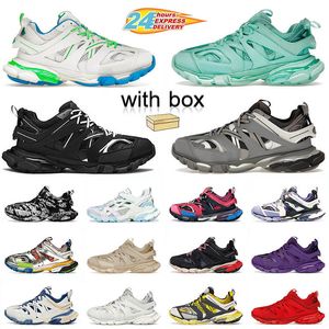 2024 med Box Runner 3 3.0 Designer Dress Shoes Pink Foam Track Mens Womens Platform Sneakers Tracks Tess.S. Gomma mesh nylontränare loafers skor