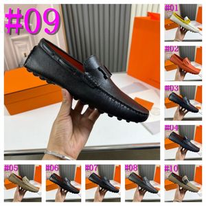 40model de alta qualidade panos de couro designer homens sapatos casuais sapatos de condução masculina mocassins escorregando nos sapatos masculinos de moda masculina tamanho 38-46