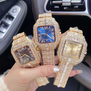 Designer Full Diamond Arabic Quartz Watch WS004