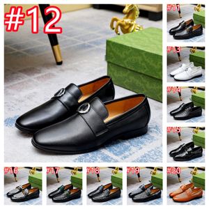 30Style Size 6 To 11 Men's Oxford Designer Dress Shoes Luxurious Genuine Leather Handmade Black Slip On Brogue Classic Party Wedding Formal Shoes for Men