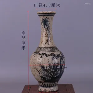 Vaser Ming Blue White Chrysanthemum Flower Vase Antique Porcelain Collection Alla handgjorda ornament