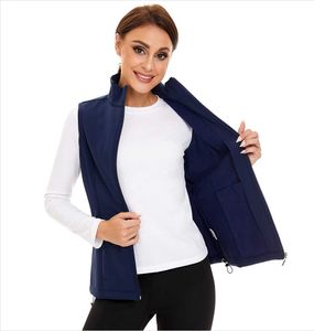 Softshell blu personalizzato Wirefroable Women Weight Gret per gli adulti Stand Collar Zipper Closure OEM OEM