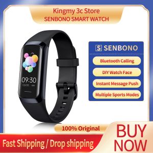 Armbänder Senbono 2022 AMOLED Smart Watch Männer Herzfrequenz Blutdruck Überwachung 3atm wasserdichte Smart Armband Frauen Sport Armband