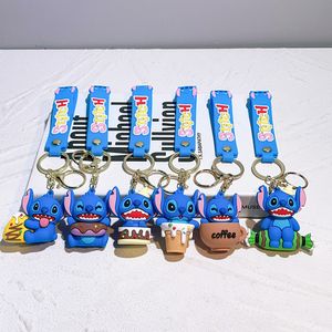 Fashion Cartoon Movie Charakter Keychain Gummi und Schlüsselring für Rucksackschmuckschlüsselkette 083625