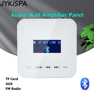 Amplifier Smart Home In Wall Volume Control Bluetooth Amplifier 2*20W Stereo Sound Home Theater System Audio TF AUX Consumer Electronics