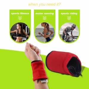 Zipper Wrist Wallet Pouch Running Sports Arm Band Bag for MP3 Key Card Storage Bag Case Badminton Basketball Wristband Sweatband