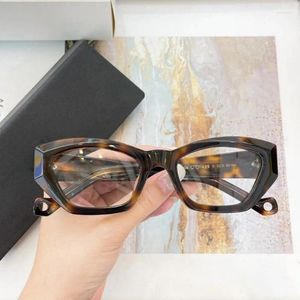 Utomhusglasögon retro tjock ram Stor fyrkantig glasplatta glasögon för män kvinnors optiska mode myopia recept eyeglasse