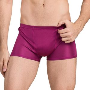 Underbyxor män äkta silke elastisk andningsbar man manliga bekväma trosor knickers shorts si0025