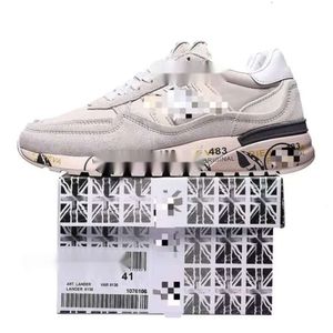 Designer Premiatas Shoes Italy 2024 New For Men Women Sneakers Genuine New Vintage Premiate Sneakers Couple Rice Premiada Shoes Running Sneakers 643 227