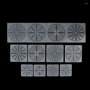 Gift Wrap 12PCSReusable Mylar Mandala Dotting Painting Stencils Templates Tools For DIY Craft Furniture Wood Canvas Rocks Fabric Wall Art