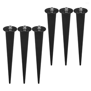 Trädgårdsdekorationer 6 PCS Lawn Light Stakes Stakes for Outdoor Lights Landscaping Screw Landscape PP Ersättning Solar Parts