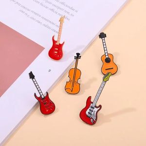 Emaille-Anstecknadeln, individuelle Bassgitarren-Broschen, Musikinstrument-Anstecknadeln, Cartoon-Schmuck, Geschenk für Kinder, Freunde