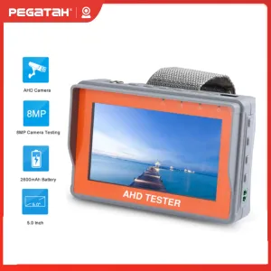 Display PEGATAH CCTV tester Analog camera Mini monitor 5MP TVI CVI AHD Monitor portable Support UTP RS485 PTZ cftv tester camera