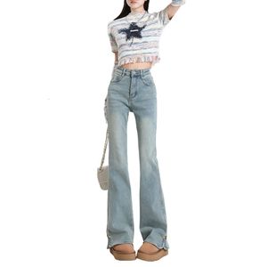 Micro La jeans for Women 2024 primavera/estate New Slim Fit and Dreming Design Design diviso piccolo piccolo
