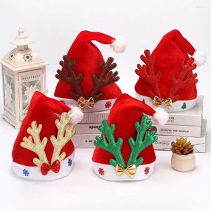 Favo di festa per adulti Cappelli di Natale Fiatura della decorazione Carnival Forniture Cartoon Antlers Red Mall Attività Regali