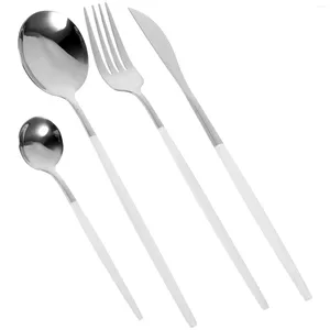 Dinnerware Sets Tableware Stainless Steel Kitchen Supplies Scoop Silverware Coffee Forks