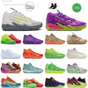 Lamenos Ball 2.0 3.0 Sapatos de basquete masculino Rick e Morty BM01 Blue Hive Toxic Hills Red Blast Blast Branco Gutter Raro Melo 01 Mulheres Mens Sneakers QJX 2024