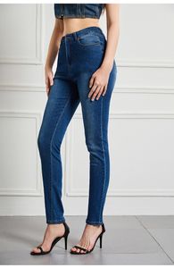 2024 NOVA Brand Woman Jeans Lápis Fashion Cotton Stretch Designer Jeans High Colo