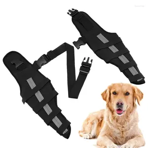 Aparelados para cães para as pernas traseiras até joelheiras com suporte traseiro com manga de perna respirável ajustável rasgada