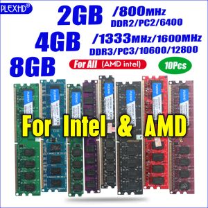 RAMs Desktop PC Memory RAM Module PC3 PC2 DDR3 DDR2 8GB 4GB 16GB 240 Pin For Intel AMD 1866Mhz 1600Mhz 1333Mhz 800Mhz 667Mhz UDIMM