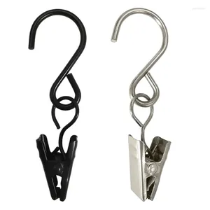 Badmattor 100st Metal S Hooks Curtain Clips Hanging Party Lights Clip Hangers Po Tents