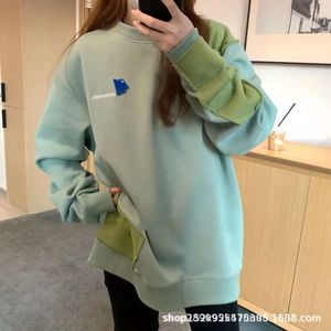 Ader Autumn Patch Patchwork Small Label Design Sense, Niche Couple Loose Round Neck Hoodie, Unisex Hoodie