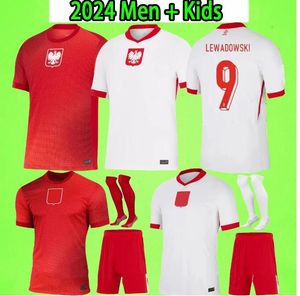 2024 2025 Nova Polônia Lewandowski Jerseys de futebol