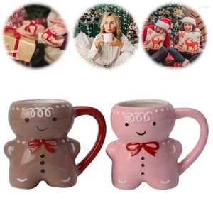 Mugs Gingerbread Man Ceramic Mug Christmas Coffee 350ML Cups Tea Gifts