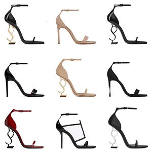 Designer Luxo Opyum Sandals High Heels Women Slim High Saltos Altos Moda Versátil Party Party Women Dress Shoes