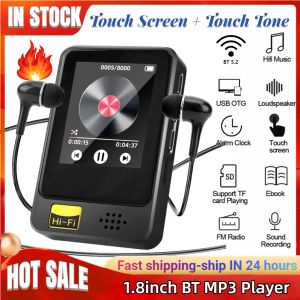 Players 8/16/32/64GB Music Player BluetoothCompatible 5.2 MP3 MP4 Player Student Walkman with 3.5mm Earphone with Ebook/FM Radio/Alarm