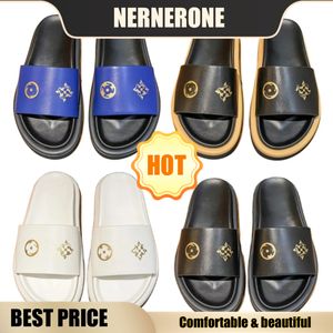 Designer Mens Womens Slide Thick Sole Sandals Luxury Flat Bottom High Heels Flat Bottom Letter Platform Rubber Slippers fashion casual top quality 2024