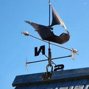 Trädgårdsdekorationer Weathervane takmontering Väderskovlar för trädgårdsstation monterande poljusterbar förtjockad vindvingfäste med hårdvara