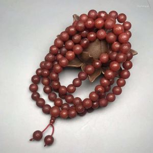 Strand Old Agate Orange Peel Pattern Round Beads 108 10mm