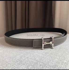 Men's belts women's designer classic casual fashion belts for woman lychee pattern H belt buckle waistbands double-sided leather 2.4cm Brand luxury belt KUJH873