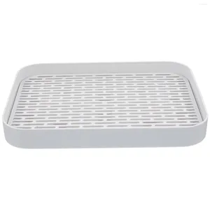 Kitchen Storage Drain Tray Bathroom Counter Toiletries Plate Drying Rack For Dishes Double Layer Draining Coffee Tea Household Trays