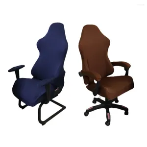 Stol täcker 4pc/set speltäckning spandex stretch office elastic säte för dator fåtölj slipcover