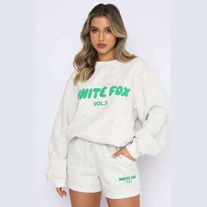 White Foxx T -Shirt Frauen Anzug Neuen Designer -Tracksuit Frauen Mode sportliche zweiteilige Set Jogginghose Casual Jogging Anzug 196 Off Whithoes Shirt