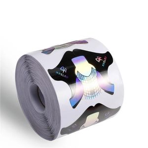 300pcs Fransız Tırnak Formu İpuçları Akrilik UV Jel Uzatma Kıvrığı Formu Uzatma Tırnak Etiket Kılavuzu Kalıp Manikür Tırnak Sanat Araçları
