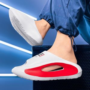 Frete grátis Slipers Slides Sliders Trendência de verão masculino All-Match Sports Leisure Indoor Interior desodorante
