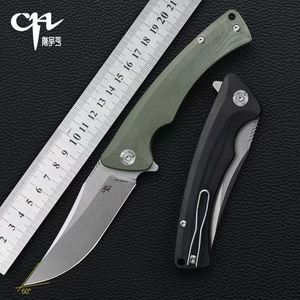 CH CH3528 D2 Blade Pocket Folding Knife G10 Handle Ball Bearing Flipper Quality Outdoor Camping Hunting Survival Knives Tool