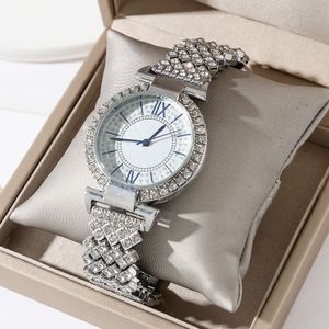 العلامة التجارية Tiktok Kwai شيء جيد البث المباشر الكامل Diamond Disc Female Frasnable Luxury Fudication Watch