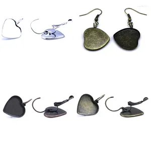 Dangle Earrings Beadsnice Drop Fashion Metal Earring Hook Heart Tooth Brass Blank Setting Base For Jewelry Handmade ID 32233
