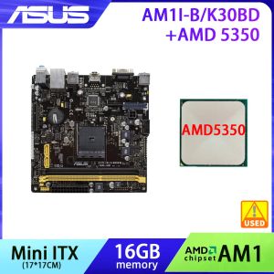 Materie Mini schede madre ITX ASUS AM1IB/K30BD/DP Set AMD AM1 Chipset 2xDDR3 16GB Slot AMD AM1 PCIE 2.0 SATA2 USB2.0 17*17CM Office