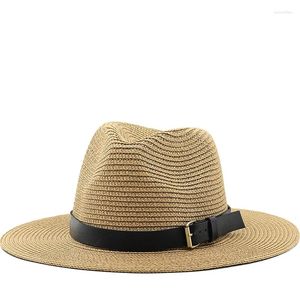 Berets Simple Panama Summer Strape Sat для женщин.