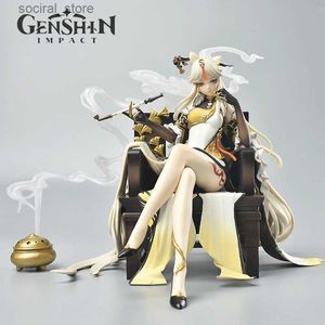 Figure giocattoli d'azione Nuovo Genshin Impatto Ningguang Figura anime Genshin Impatto Zhongi Figura Azione Klee/Paimon Figurina Collezione Modello Bambola Modello Toys L240402