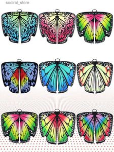 Dönen üst cos kelebek pelerin dekorasyonu döner pelerin Avrupa ve Amerikan göbek dansı büyük kelebek kanatları roman ve sevimli l240402