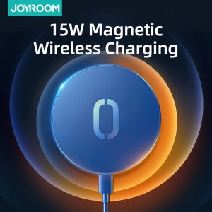 Ładowarki Joyroom Qi Magnetyczne bezprzewodowe ładowanie dla iPhone 13 Pro Max Mini 15W Fast Charger for iPhone 12 Pro bezprzewodowa ładowarka dla Xiaomi