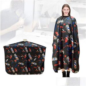 Hair Colors 1Pc Waterproof Cutting Cloth Salon Barber Cape Hairdressing Hairdresser Apron Haircut Styling Design Supplies Drop Deliver Dhlle