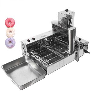 Donuts 2000W Bilgisayar Kontrolü Elektrikli Isıtma 4 Satır Otomatik Donut Yapımı Makinesi Otomatik Donut Maker